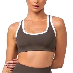 เสื้อชั้นในกีฬาไร้ตะเข็บปักลายเนื้อผ้านุ่มสบายสำหรับนักกีฬาวัยรุ่น รับสกรีนโลโก้ เสื้อชั้นในกีฬาคุณภาพสูงสำหรับโยคะ - Product Image 2