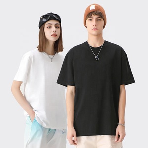 High Quality 200gsm 100% Cotton Unisex Summer Casual Blank Tee Essential Short Sleeve Top Solid Crew Neck <b>T</b>-<b>shirts</b> For <b>Men</b> Women - Product Image 3