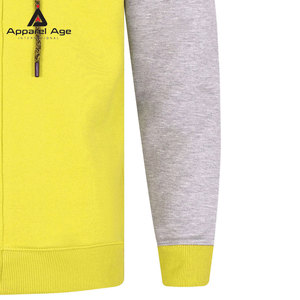 เสื้อฮู้ดซิปผู้ชายแบบสั่งทำพิเศษ คุณภาพสูง สีพื้น ผ้าฝ้าย 100% สวมใส่สบาย ไซส์ใหญ่ - Product Image 6