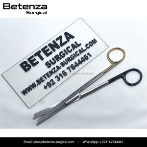 Ciseaux à amygdales personnalisés avec logo, instruments chirurgicaux ORL, lames courbées en acier inoxydable, kit d'instruments pour chirurgie manuelle plastique - Product Image 5