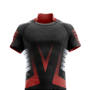 Uniformes Deportivos de Rugby con Cuello Alto y Sublimación Completa, Conjunto de 2 Piezas de Jersey y Pantalones Cortos de Secado Rápido, MOQ Bajo - Product Image 5