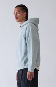 Unisex Blue <b>Vintage</b> <b>Oversized</b> Hoodie-Loose Fit Autumn Casual Fashion Fleece <b>Sweatshirt</b>-Windproof & Anti-Pilling Pullover Daily - Product Image 4