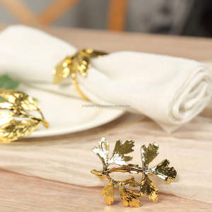 Servilletero de metal de diseño hecho a mano elegante para decoración de mesa de cena de recepción de boda con acabado de lujo Premium - Product Image 5