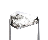 Diamant de laboratoire cultivé unique en forme de cercueil, taille cerf-volant, 2,35 carats, couleur E, fantaisie, percé au laser, en vrac, personnalisé, couleur sel et poivre, certifié