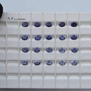 Piedra preciosa facetada de corte ovalado de iolita Natural de 8x10mm, corte perfecto, fabricación de joyas de piedras preciosas personalizadas para mujeres, artículos de regalo de tendencia 2025 - Product Image 2