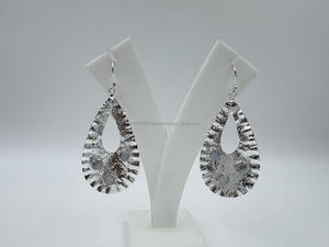 Boucles d'oreilles en argent pur blanc plaqué or d'inspiration bohème au meilleur prix Bijoux uniques pour femmes pour mariage ou cadeau de fête - Product Image 1