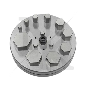 Coupe-disques hexagonal de qualité supérieure, facile à utiliser, avec un jeu de 10 poinçons de taille 4 mm à 31 mm, pour la fabrication de bijoux, en acier inoxydable - Product Image 6