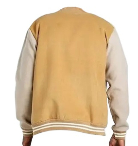 Factory Rate Unisex Stylish Varsity Jacket For Fashionable OEM Custom Logo Lightweight Canvas Fabric Varisty Jacket - Product Image 3