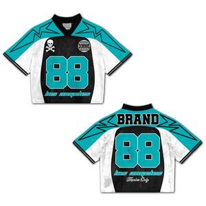 Camiseta Deportiva de Diseño Personalizado, Malla de Poliéster, Impresión por Sublimación, para Fútbol, Baloncesto, Fútbol Americano - Product Image 3