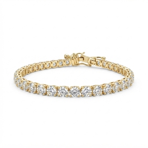 Elegante Brazalete de Diamantes de Oro Amarillo de 8K para Mujer, Joyería Ligera para Uso Diario, Diseño Elegante, Listo para Regalo, Acabado Brillante - Product Image 3