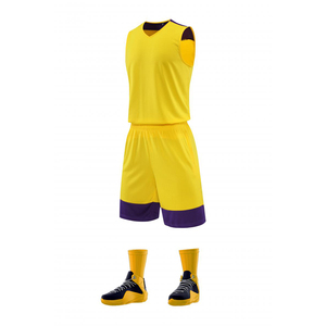 Direct Manufacturer Custom Adult Basketball Jersey Printed Breathable Quick Dry 100% Polyester Basketball Uniform Set - Product Image 1