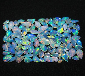 Wholesale Ethiopian Natural Opal Pear Cut Custom Size Gemstone with Color Play/<b>Fire</b> Jewelry Making Loose Gemstones - Product Image 1