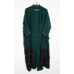 ชุดกิโมโนผ้าไหมญี่ปุ่นวินเทจทำมือแบบไม่ซ้ำใครสำหรับผู้หญิง ดีไซน์หรูหราลายดอกไม้สไตล์โบฮีเมียน ความยาวเต็มตัว เหมาะสำหรับใส่ในฤดูร้อน ใช้เป็นแจ็คเก็ตหรือคลุมบิกินี่สำหรับงานแต่งงาน - Product Image 6