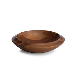 Bol à salade en bois naturel fait à la main pour la cuisine, la table à manger, les légumes frais, les fruits et les collations - Product Image 3