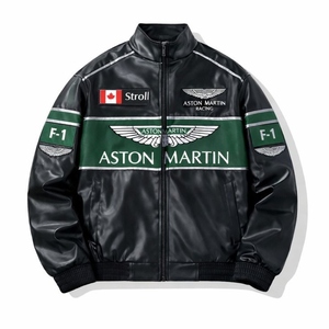 Veste de moto classique en cuir véritable de luxe, coupe-vent et respirante, style vintage décontracté, pour hommes et femmes - Product Image 1