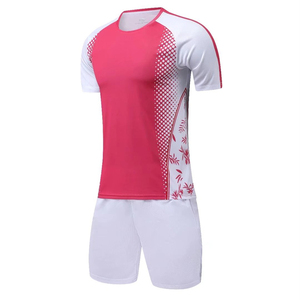 Conjunto de Ropa Deportiva para Hombre, Camiseta de Manga Corta con Cuello Redondo, Absorbente de Humedad, 100% Poliéster, Estampado de Plantas, Ropa Deportiva de Verano - Product Image 5