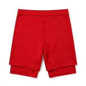 <b>Men's</b> Custom Color Solid Knitted High Waist <b>Bermuda</b> <b>Shorts</b> with Drawstring Pockets Plus Size Casual Sportswear - Product Image 2