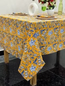 Cotton Farmhouse Decor Floral Custom Size <b>Square</b>/Rectangle <b>Tablecloth</b> Premium Quality Handmade Modern Wedding Theme Dinner Table - Product Image 2