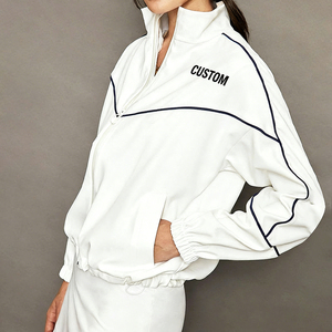 Women's Winter Hooded <b>Tracksuit</b> Casual Spandex/Nylon Windproof <b>Tracksuit</b> Jacket Streetwear Zip-Up Windbreaker <b>Tracksuit</b> Set - Product Image 2