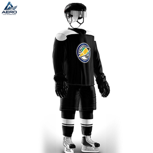 Nuevo y Moderno Uniforme de Hockey sobre Hielo OEM ODM en Blanco y Negro, Manga Larga, Precio Competitivo, Alta Calidad, Diseño Único - Product Image 2