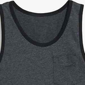 Expédition immédiate Débardeurs personnalisés pour hommes à séchage rapide, sportifs, pour l'entraînement et la musculation, respirants, anti-boulochage, col rond, tricotés - Product Image 2