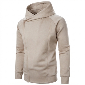 Sudadera con Capucha para Hombre, Estilo Vintage, 100% Poliéster, Color Sólido, Transpirable, Deportiva, Informal, Corte Regular, con Bolsillo, Venta al Por Mayor - Product Image 4
