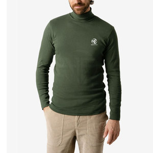 Comfortable Stretch Material Plain High <b>Neck</b> Long Sleeve Layering Top for Cool Weather <b>Men</b> <b>Turtle</b> <b>Neck</b> Shirt - Product Image 4