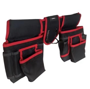 Black Red Tool <b>Belt</b> With Multiple Pockets For Construction <b>Work</b> Custom Oxford material tool <b>belts</b> Canvas <b>work</b> <b>belt</b> for sale 2026 - Product Image 3