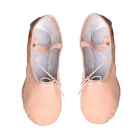 Zapatillas de Jazz Profesionales de Alta Calidad para Bailarines, con Parte Superior de Cuero en Color Personalizado, para Ballet y Baile de Salón