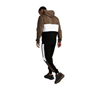 Chándal lavado con ácido hecho a medida de talla grande, pantalones de chándal acampanados vintage con cremallera desgastada y conjuntos de Sudadera con capucha para hombres - Product Image 4