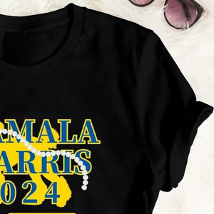 Camiseta Blanca de Algodón Estampada VOTE Fashion para Mujer, Manga Corta, Cuello Redondo, Diseño Gráfico, Informal, con Estampado de Votación, Personalizada, Venta al Por Mayor - Product Image 3
