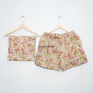 100 % Pure Cotton Short Pajamas Set Women <b>Pyjama</b> Comfortable Women's Sleepwear Shorts Sets All Size Women's Sleepwear Pajama Set - Product Image 2