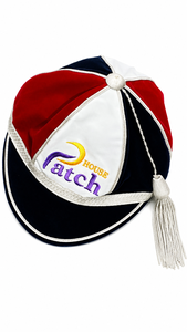 Gorra de Béisbol Patch House de Terciopelo 100% Algodón, 6 Paneles, Ajustada, Unisex, Formal, Azul Marino, Blanco, Rojo, Color en Contraste, Adorno Plateado con Borla - Product Image 2