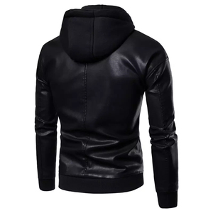 Hot Selling Custom Men's Biker <b>Genuine</b> <b>Leather</b> <b>Jacket</b> Black Autumn Winter Motorcycle Eco-Friendly Quick Dry Breathable for Men - Product Image 3