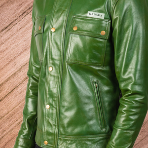 Veste en cuir véritable pour hommes à la mode Offre Spéciale veste à glissière design de mode pour hommes disponible au prix de gros - Product Image 5