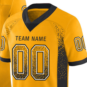 Maillot de football américain personnalisé par sublimation 100 % polyester, uniforme d'équipe décontracté personnalisé, vêtements de joueur imprimés OEM - Product Image 2