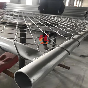 Phong cách Mỹ 6x12ft tạm thời Chuỗi liên kết hàng rào tấm kim loại bền cho đám đông kiểm soát Chuỗi liên kết hàng rào tạm thời - Product Image 1