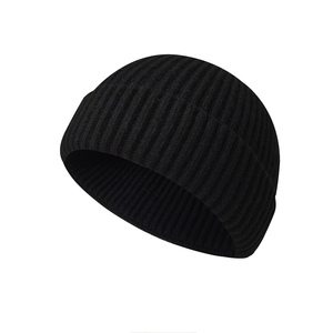 Gorro Clásico con Etiqueta Tejida y Logotipo Personalizado, Gorro de Calavera con Puño, Gorro Clásico de Marca Personalizada Premium, Bordado de Alta Calidad - Product Image 3