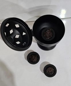 Quemador Bakhoor de incienso Loban, quemador Sambrani Dhoop con mango para purificador doméstico, quemador manual Loban - Product Image 2