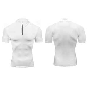 Camiseta Deportiva de Manga Corta para Hombre, de Secado Rápido, Ajustada, 100% Algodón, para Gimnasio y Fitness - Product Image 4