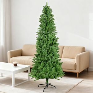 Albero di Natale Classico a Matita Slim da 1,8 m con 754 Punte, Densamente Ramificato e Realistico per Halloween e Natale - Product Image 1