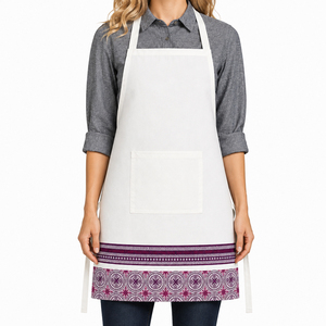 Highest Selling Beautiful Printed 100% Cotton Kitchen Apron Eco-Friendly Customized Size and Color Supplier in India. - Product Image 1