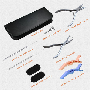 Hair Extension Pliers Kit Stainless Steel Professional Tools for Install and Remove with Carrying Case - Product Image 4
