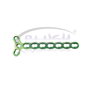 Micro T-Locking Titanium Alloy Bone Plate 3-7 Hole Organ Assist Device Model JPSD42 By <b>Blush</b> Surgical - Product Image 4