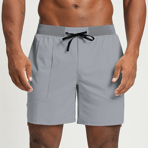 Shorts de sport pour homme personnalisés, couleur unie, confortables, respirants, écologiques, anti-plis, avec poches cargo - Product Image 3