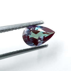 Piedra Preciosa de Alejandrita Natural con Corte de Pera, 0.80ct, Piedra que Cambia de Color, 3mm - Product Image 2