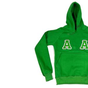 Sudadera con Capucha Premium Verde Personalizada Alpha Kappa Alpha, Sudadera con Capucha para Hombre y Mujer, Sudaderas y Camisetas de Hermandades AKA - Product Image 2