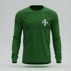 T-shirt à manches longues pour homme de qualité supérieure 2026, col rond, 100% coton, style décontracté surdimensionné personnalisé à la demande, RIVIAN ATLANTIC - Product Image 2