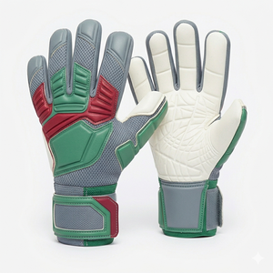 Guantes de Portero de Fútbol, Dedos Completos, Material PU, Antideslizantes, Correa de Muñeca Ajustable, Unisex, para Entrenamiento y Partidos - Product Image 3