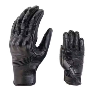 Leather <b>Touch</b> Screen Full Finger Racing <b>Gloves</b> for Motorbike Cycling Hiking & Climbing-Waterproof Outdoor Sports Men's <b>Gloves</b> - Product Image 4